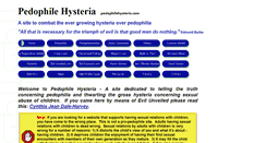 Desktop Screenshot of pedophilehysteria.com